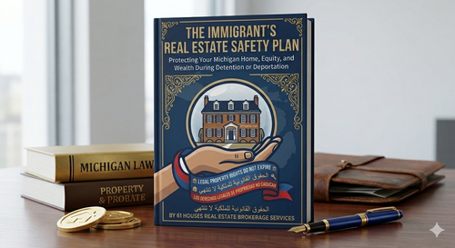 The Immigrant's Real Estate Safety Plan book cover — Protecting Your Michigan Home, Equity, and Wealth During Detention or Deportation