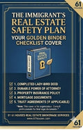 The Immigrant's Real Estate Safety Plan — Golden Binder Checklist cover showing the 5 essential documents to protect your real estate